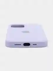 Алый чехол Silicone Case для iPhone 12 / iPhone 12 Pro, закрытый низ