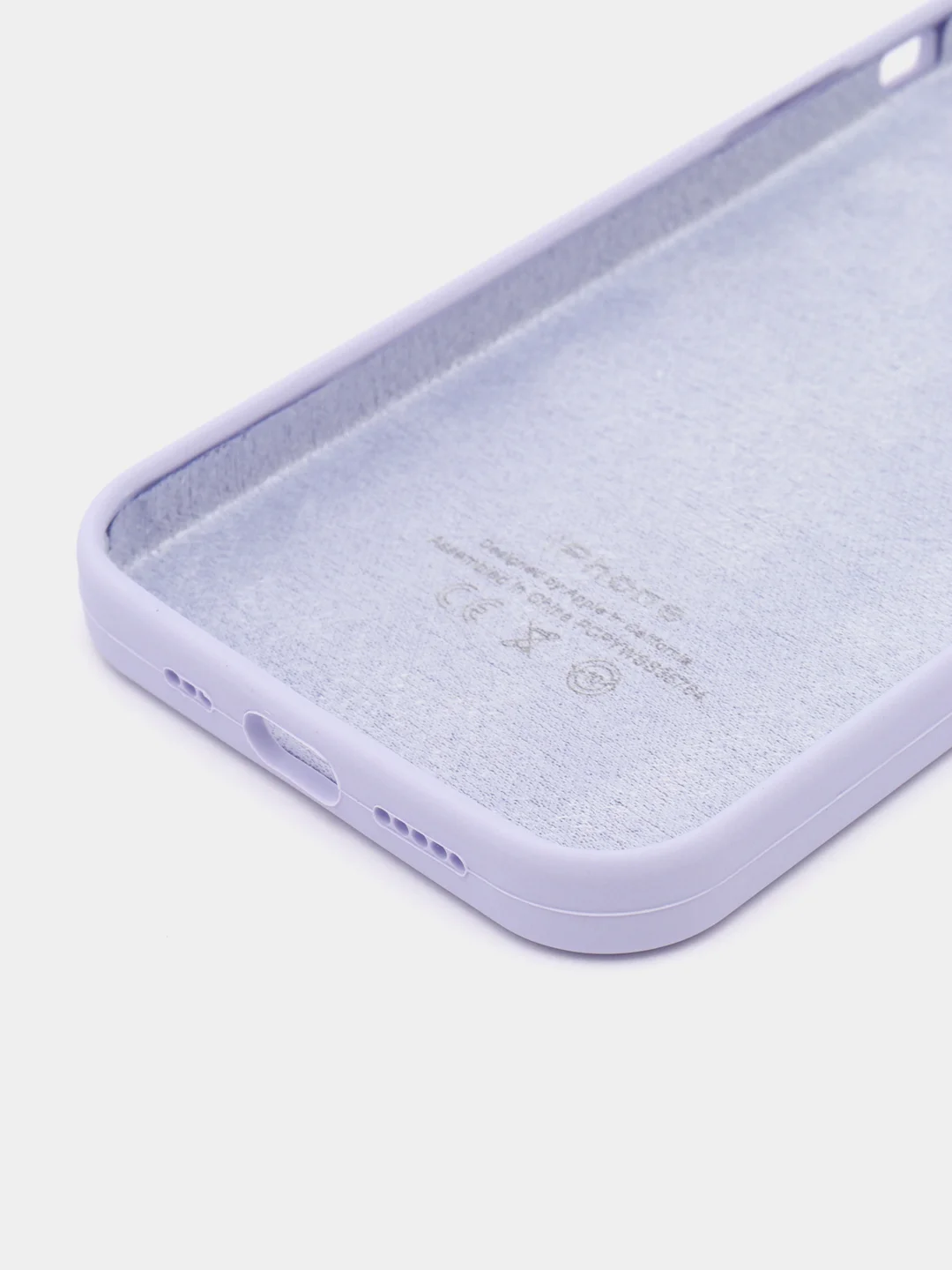 Алый чехол Silicone Case для iPhone 12 / iPhone 12 Pro, закрытый низ