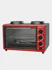 Духовка электрическая Sakura SA-7027HBR 2600Вт 21л 2конф черн/красный