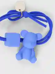 Голубой резинка для волос с мишкой Bearbrick