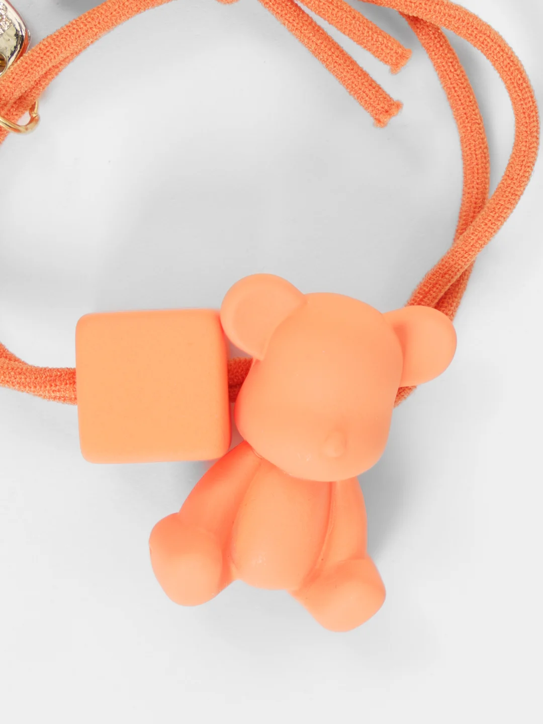 Оранжевый резинка для волос с мишкой Bearbrick