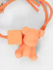 Оранжевый резинка для волос с мишкой Bearbrick