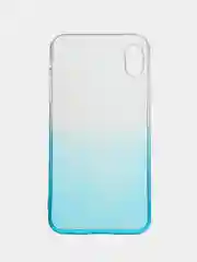 Бирюзовый чехол для Apple iPhone 11 Pro Max, XS Max, прозрачный с градиентом