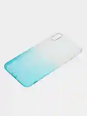Бирюзовый чехол для Apple iPhone 11 Pro Max, XS Max, прозрачный с градиентом