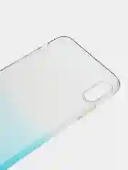 Бирюзовый чехол для Apple iPhone 11 Pro Max, XS Max, прозрачный с градиентом
