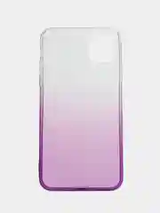 Пурпурный чехол для Apple iPhone 11 Pro Max, XS Max, прозрачный с градиентом