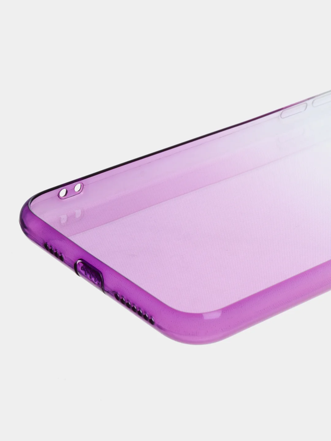 Пурпурный чехол для Apple iPhone 11 Pro Max, XS Max, прозрачный с градиентом