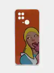 Разноцветный чехол на Xiaomi Redmi 10C / Сяоми Редми 10С прозрачный, с рисунком, защита камеры