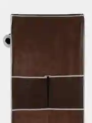 Коричневый шкаф тканевый складной, 165х45х105см