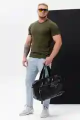 Хаки футболка Berchelli мужская