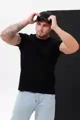 Черный футболка Berchelli мужская