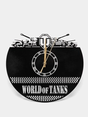 Часы настенные, часы из дерева "World of tanks"