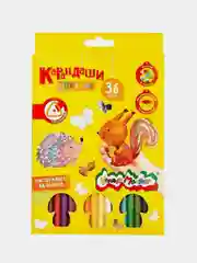 Набор цветных карандашей Каляка-Маляка 36 цветов, трехгранные, 1 упаковка
