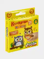 Набор восковых карандашей Каляка-Маляка 24 цвета, круглые, 8 мм, 2 упаковки