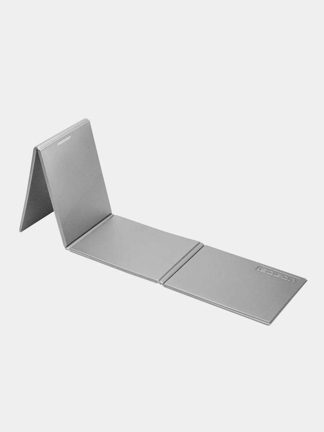 Серый металлик коврик туристический складной ISOLON Fitness Flex, 138х49, 5 мм