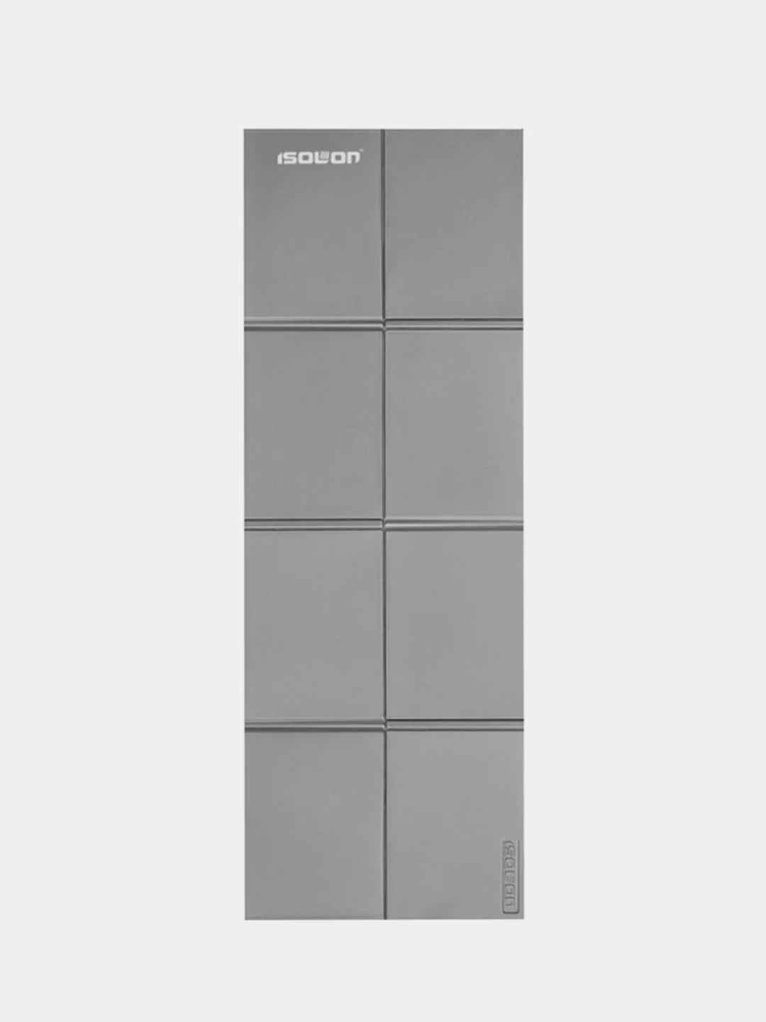 Серый металлик коврик туристический складной ISOLON Fitness Flex, 138х49, 5 мм