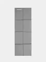 Серый металлик коврик туристический складной ISOLON Fitness Flex, 138х49, 5 мм