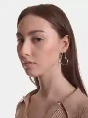 Серьги конго в форме сердца