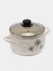 Кастрюля Эксклюзив с стеклянной крышкой (Одуванчик,3,3л), 2945