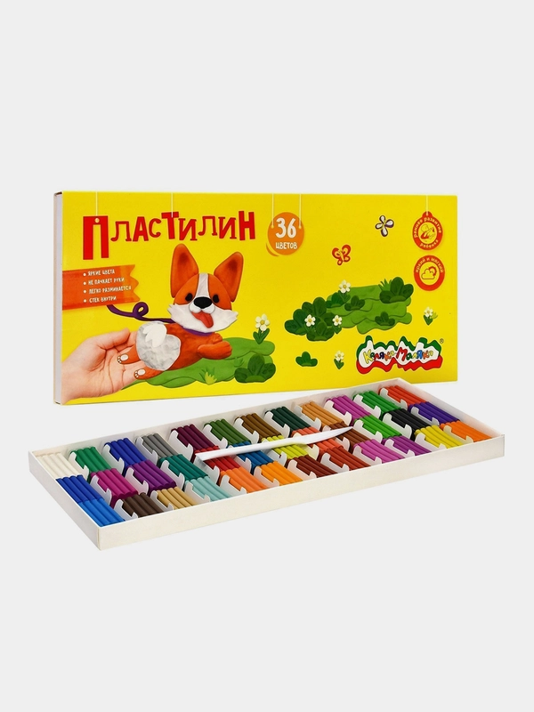 Пластилин Каляка-Маляка 36 цветов, 540 г