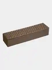 Коричневый коврик складной туристический плотный ISOLON Tourist Flex, 179х59 см, 1.5 см