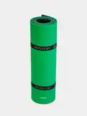 Зеленый коврик спортивный для йоги, фитнеса и туризма Isolon Спорт 10, 180х60 см, 10 мм
