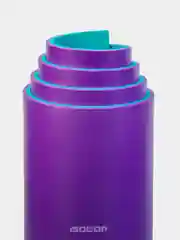 Бирюзовый коврик спортивный для йоги, фитнеса и туризма Isolon Спорт 10, 180х60 см, 10 мм