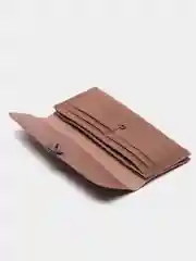 Бежевый меланж кошелек женский