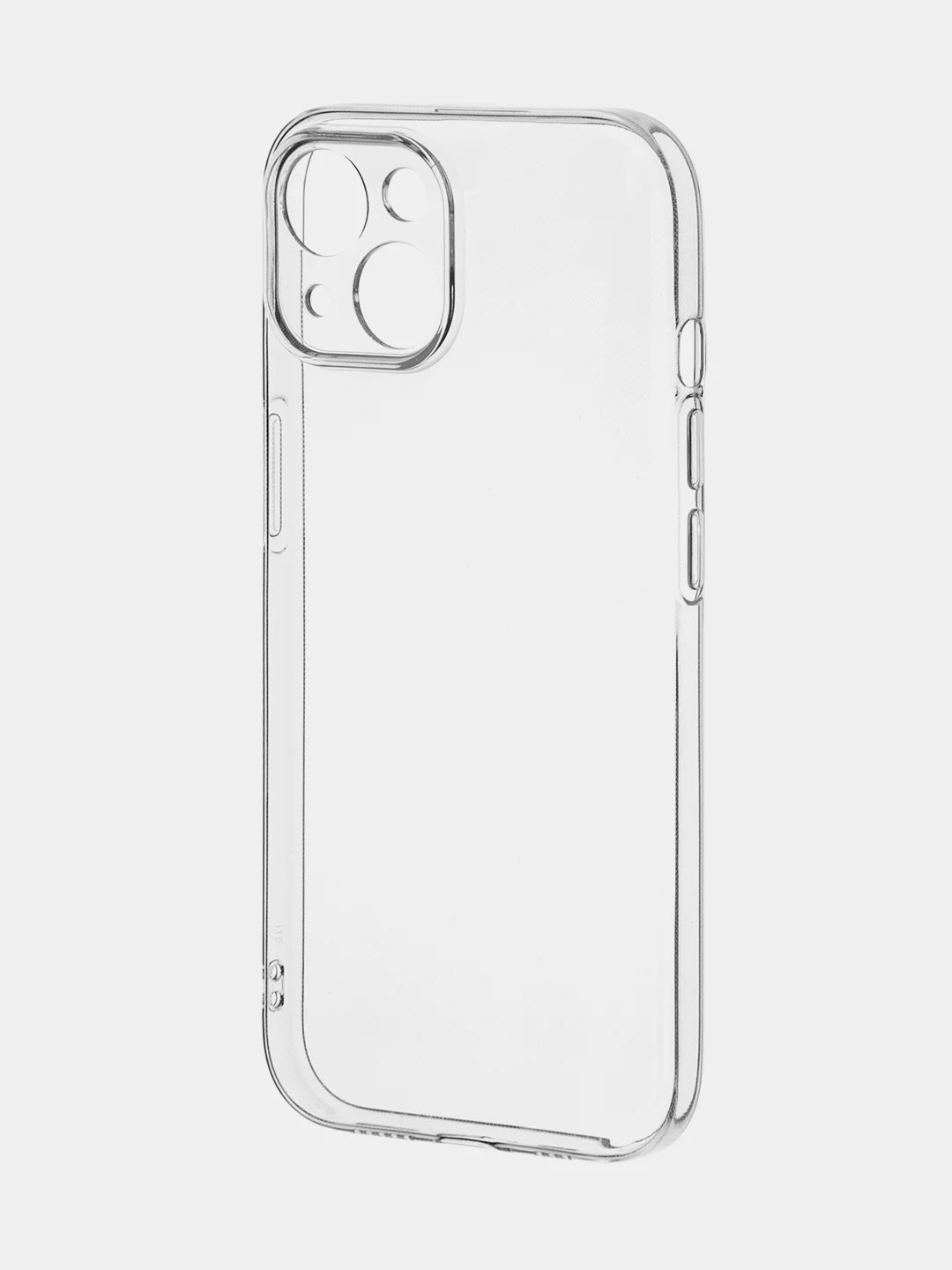 Прозрачный чехол + стекло для iPhone 15 силиконовый ROSCO прозрачный с защитой камер и от прилипания