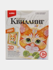 Набор для создания картины в технике квиллинг Рыжий котенок. Lori