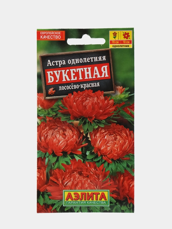 Астра Букетная лососево красная (семена,цветы)