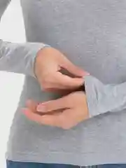 Серый меланж лонгслив женский