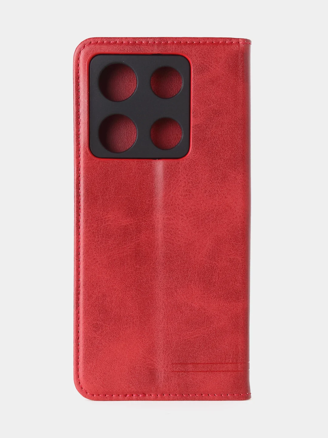 Красный чехол-книжка GQ для Infinix Note 30 Pro (4G) из высококачественной кожи