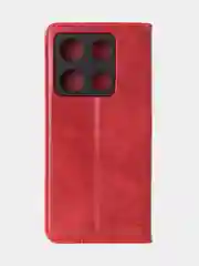 Красный чехол-книжка GQ для Infinix Note 30 Pro (4G) из высококачественной кожи