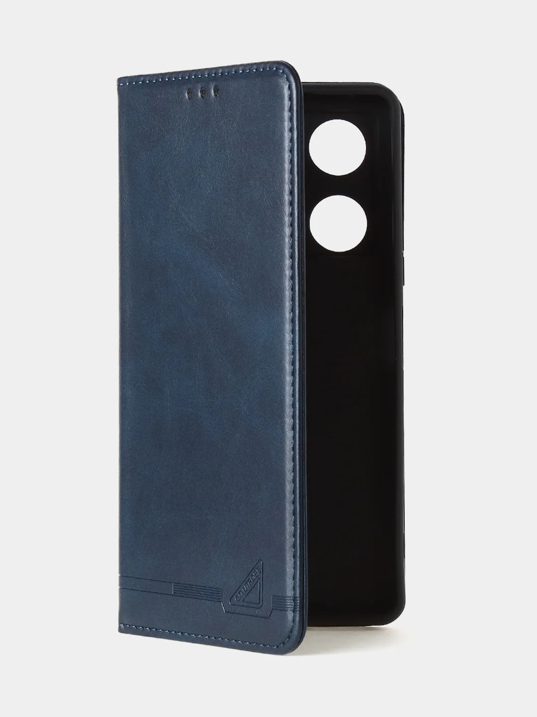 Синий чехол-книжка GQ для Infinix Note 30 Pro (4G) из высококачественной кожи