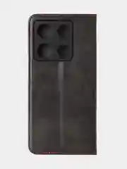 Черный чехол-книжка GQ для Infinix Note 30 Pro (4G) из высококачественной кожи
