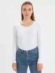 Белый лонгслив женский
