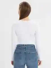 Белый лонгслив женский