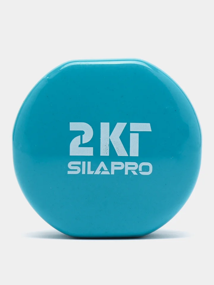 Гантель с виниловым покрытием SILAPRO, 2 кг, металл