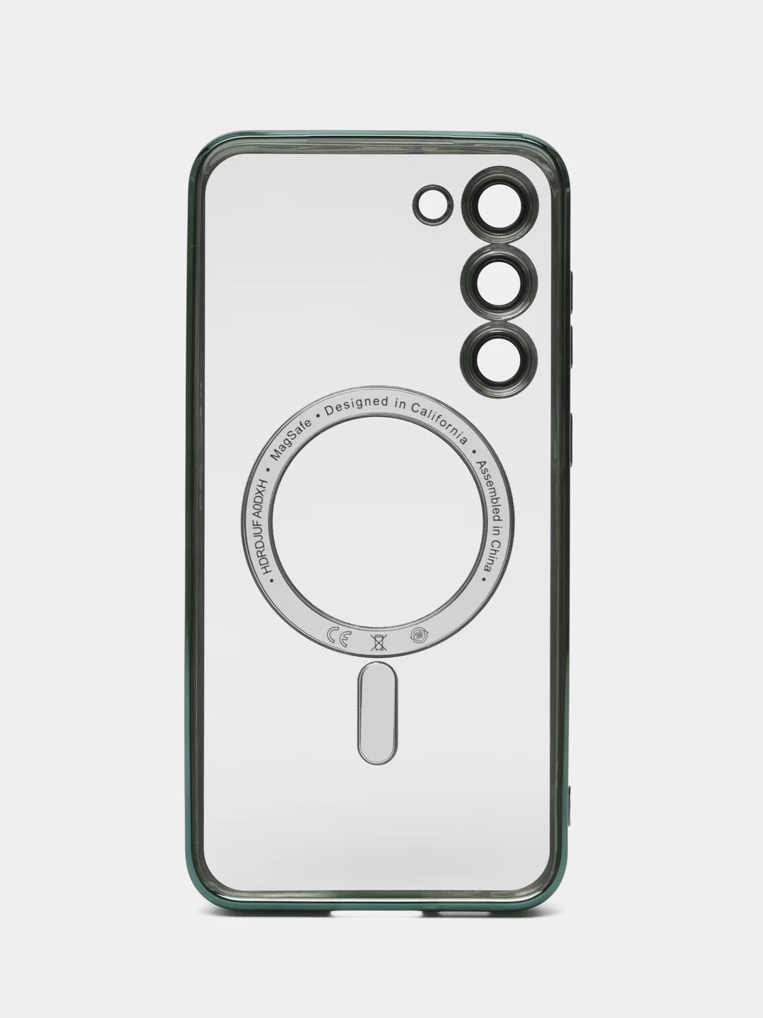Зеленый чехол для Samsung S23 Plus, S23, S22 Plus, S22 Ultra MagSafe, накладка c защитой камеры