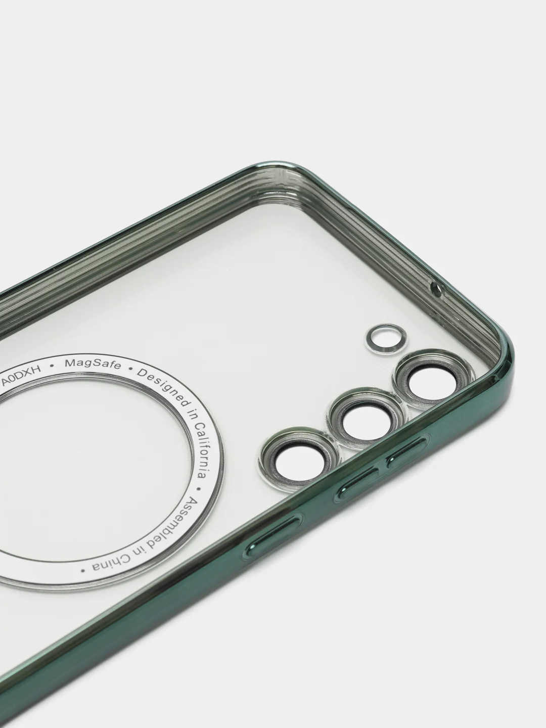Зеленый чехол для Samsung S23 Plus, S23, S22 Plus, S22 Ultra MagSafe, накладка c защитой камеры