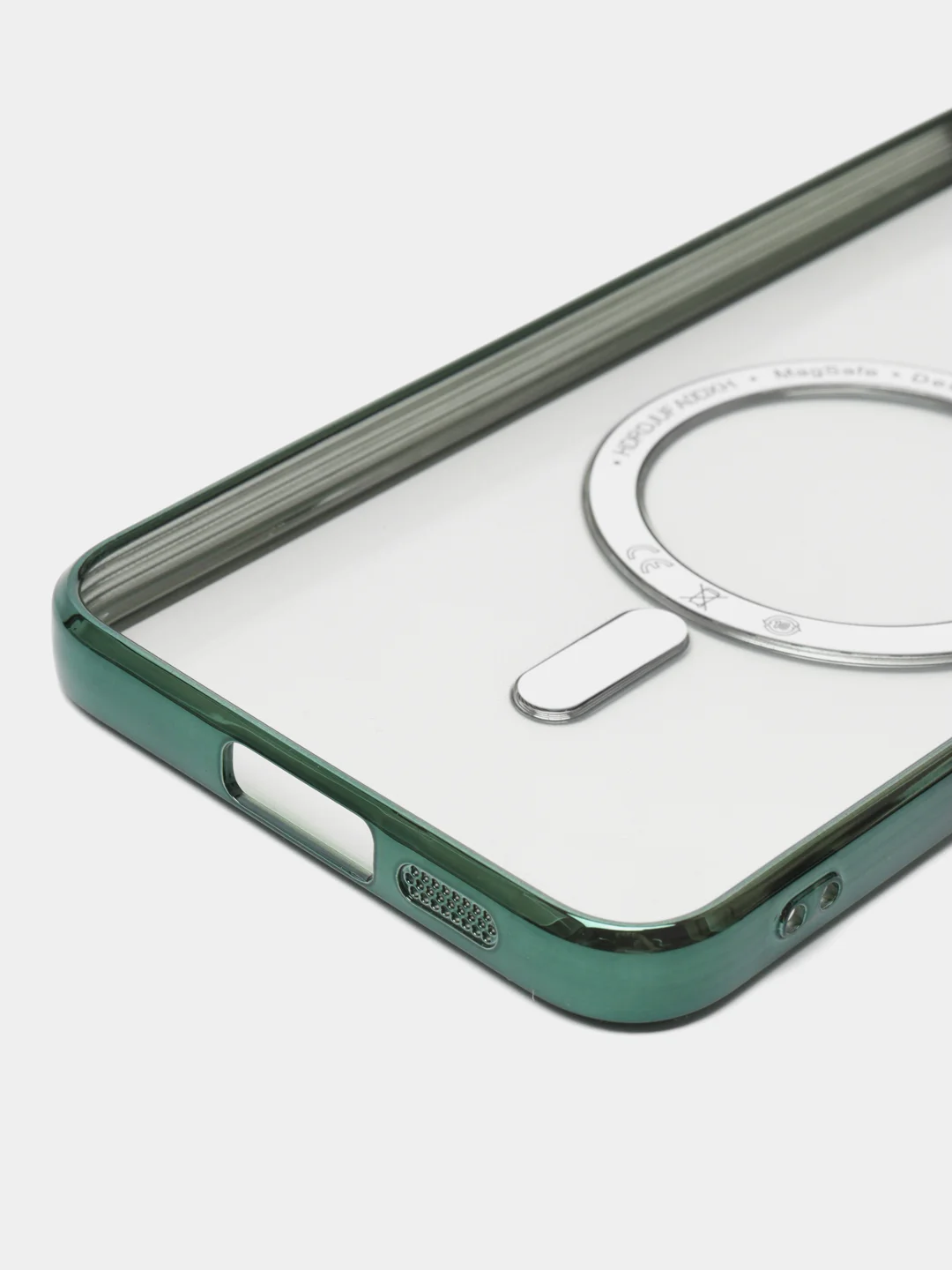 Зеленый чехол для Samsung S23 Plus, S23, S22 Plus, S22 Ultra MagSafe, накладка c защитой камеры
