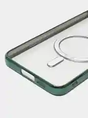 Зеленый чехол для Samsung S23 Plus, S23, S22 Plus, S22 Ultra MagSafe, накладка c защитой камеры