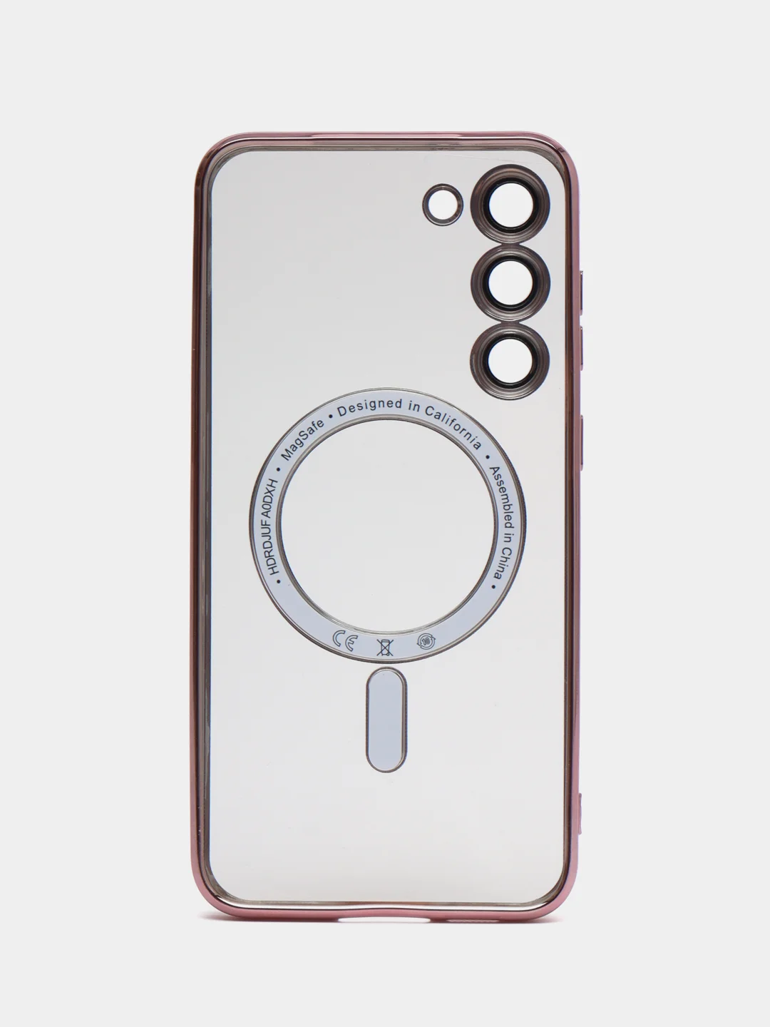 Тёмно-розовый чехол для Samsung S23 Plus, S23, S22 Plus, S22 Ultra MagSafe, накладка c защитой камеры