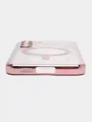 Тёмно-розовый чехол для Samsung S23 Plus, S23, S22 Plus, S22 Ultra MagSafe, накладка c защитой камеры