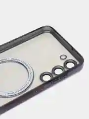 Черный чехол для Samsung S23 Plus, S23, S22 Plus, S22 Ultra MagSafe, накладка c защитой камеры