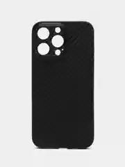 Белый чехол для iPhone 16, 16 Pro, 15 Pro Max, 12, 13, 14, 14 Pro, 11, карбон ультратонкий