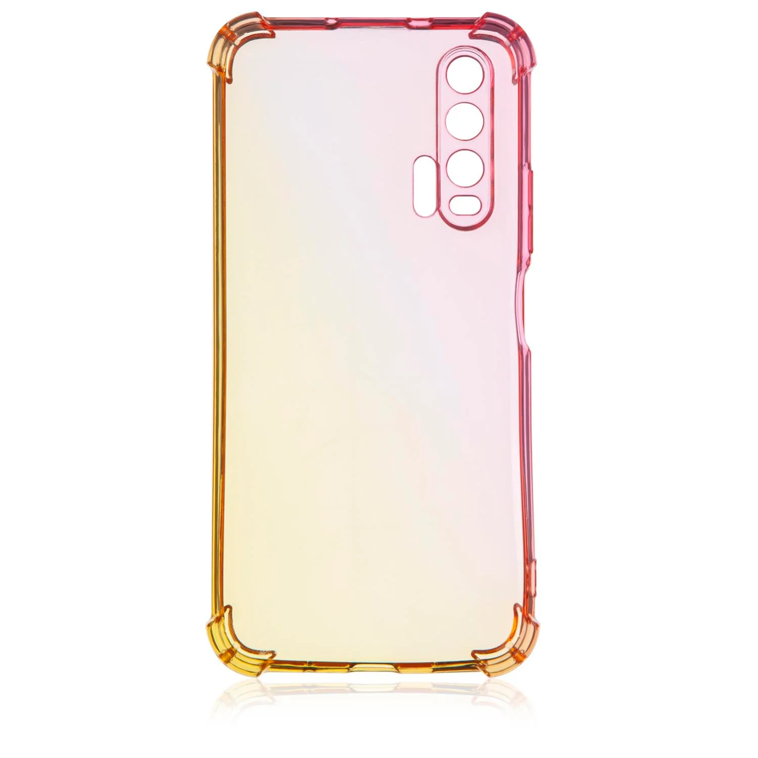 Золотой противоударный чехол для Honor 20 Pro силиконовый Rosco с усиленными углами, защитой камер