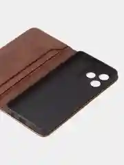 Коричневый чехол для Realme Note 50 / Realme C51 / Realme C53 / Realme Narzo N53 книжка, накладка