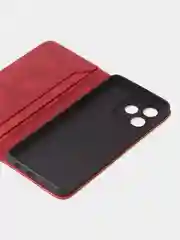 Красный чехол для Realme Note 50 / Realme C51 / Realme C53 / Realme Narzo N53 книжка, накладка